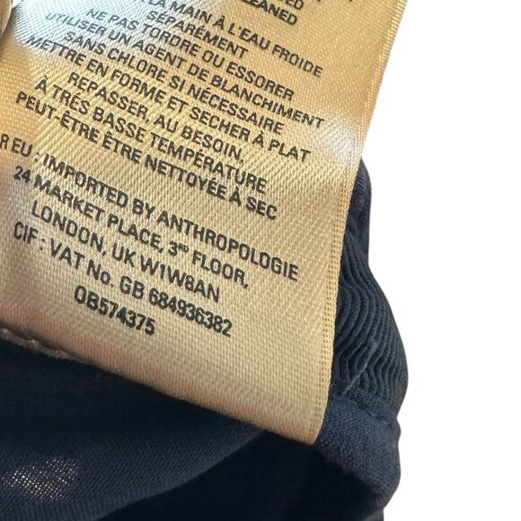 Revolve Anthropologie Maeve Canna Navy Blue Wide-Leg Pant - Picture 7 of 9